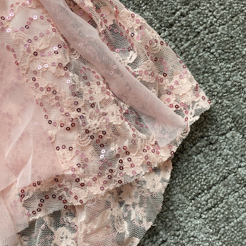 Kelle Laced Dance Costume w/ Sequin in Pink - Picture 7 of 14